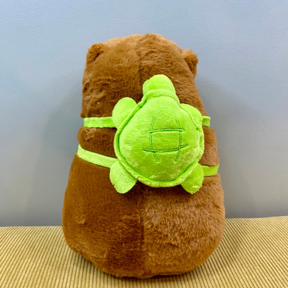 Plush Capybara Turtle Backpack Toy