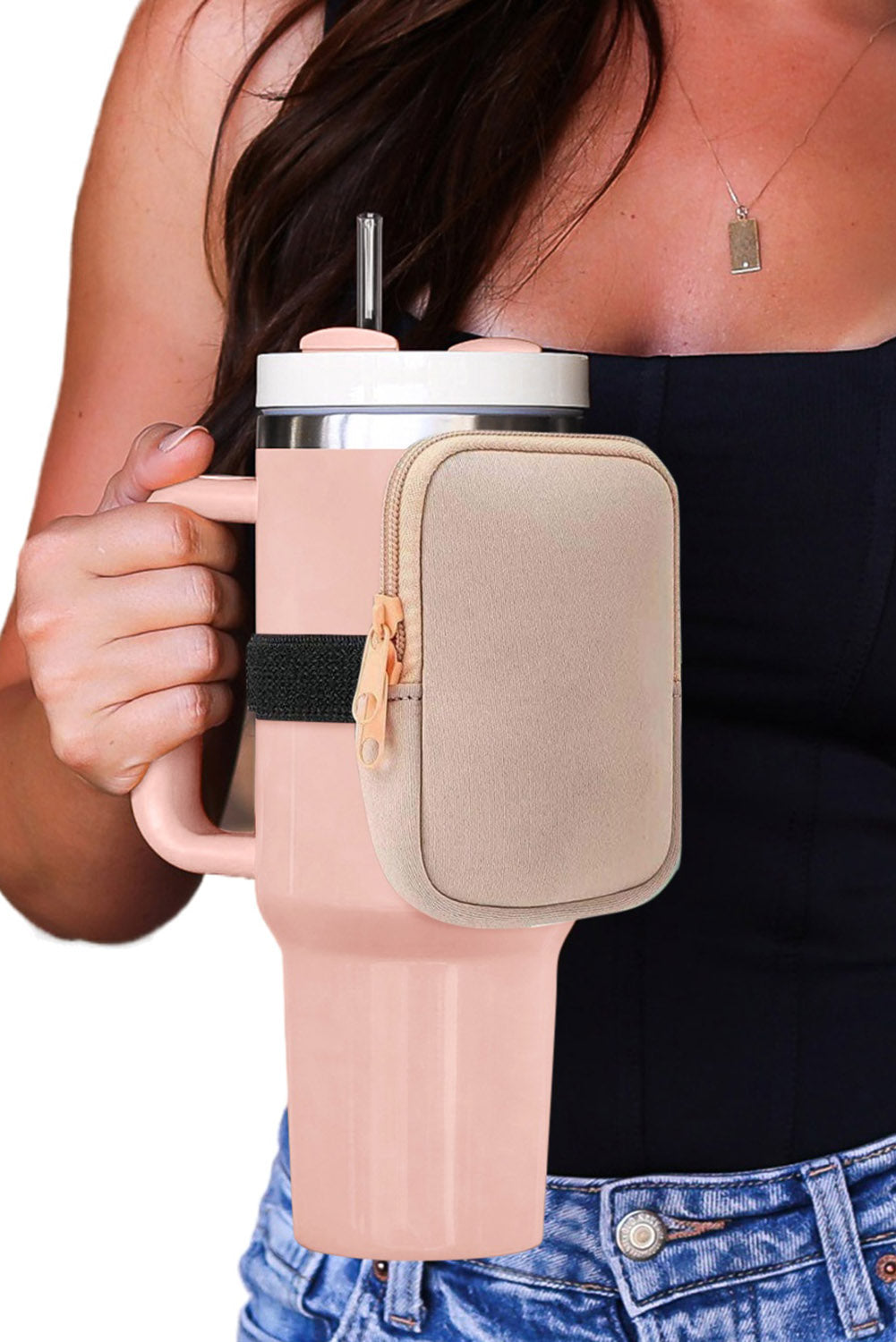 304 Stainless Steel Double Insulated Straw Tumbler Mug with Bag