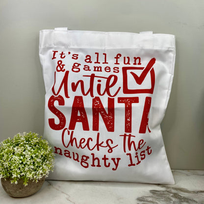 Tote Bag - Christmas - Naughty List