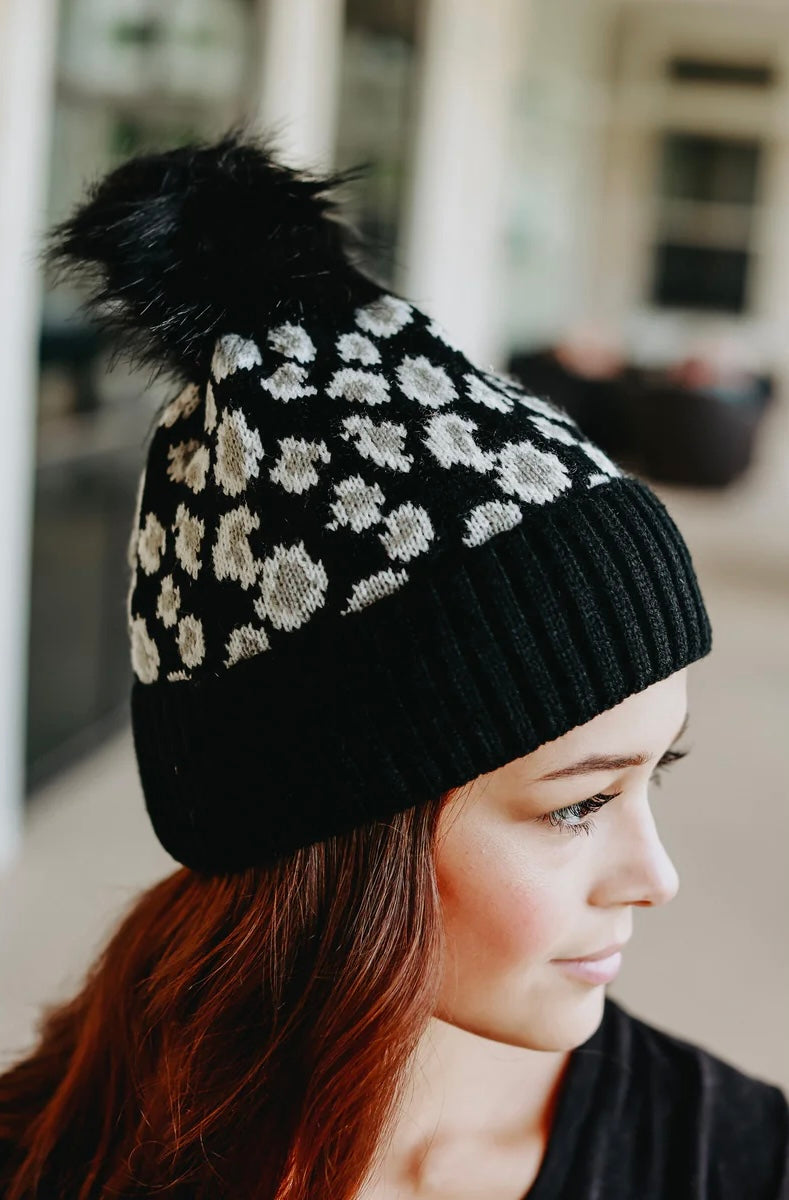 The Anastasia - Leopard Pom Hat