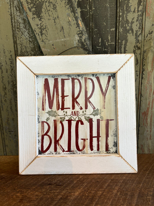 Merry And Bright Sign