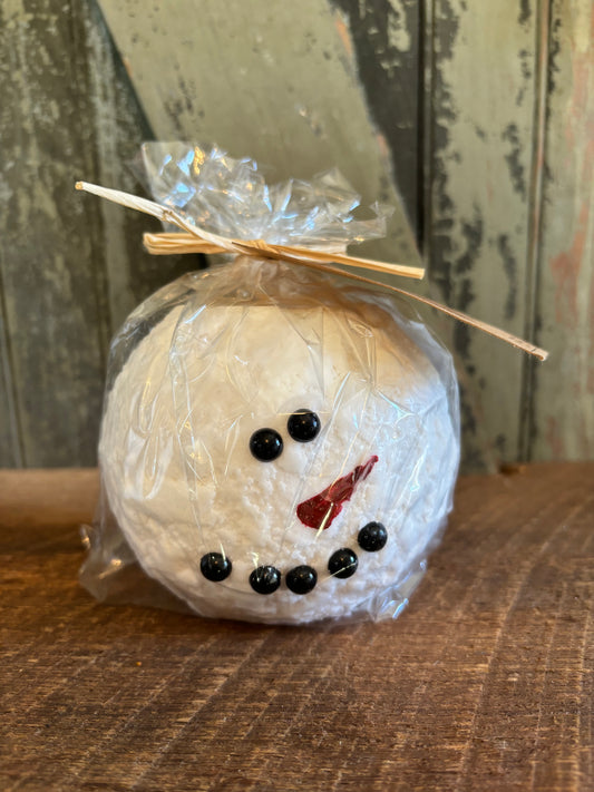 Snowman Flameless Candle