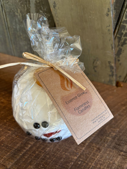 Snowman Flameless Candle