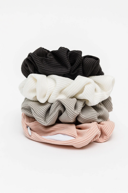 JUST BETWEEN US HIDDEN POCKET SCRUNCHIE SET