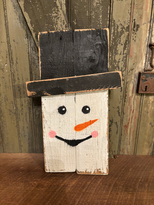 Wooden Snowman