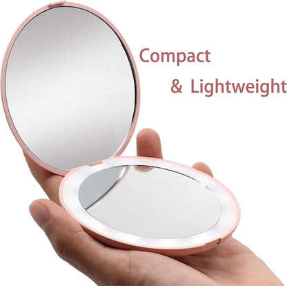 Compact LED Cosmetic Mirror