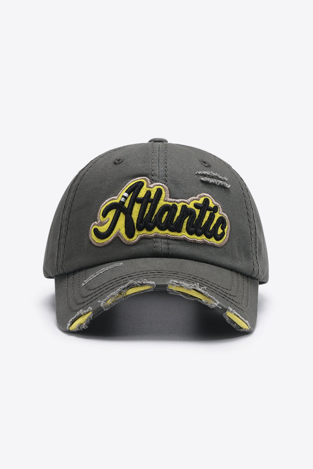 ATLANTIC Graphic Distressed Baseball Cap