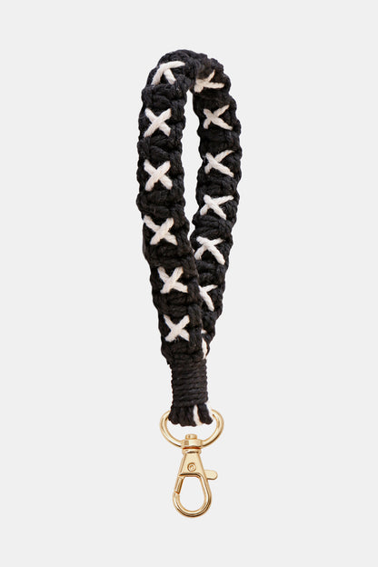 Contrast Macrame Key Chain