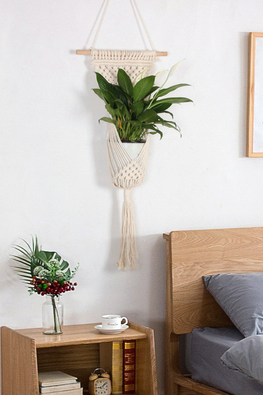 Macrame Basket Wall Hanging