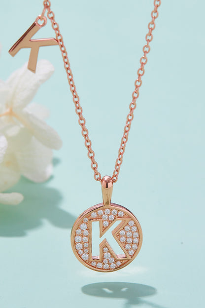 Moissanite K to T  Necklace