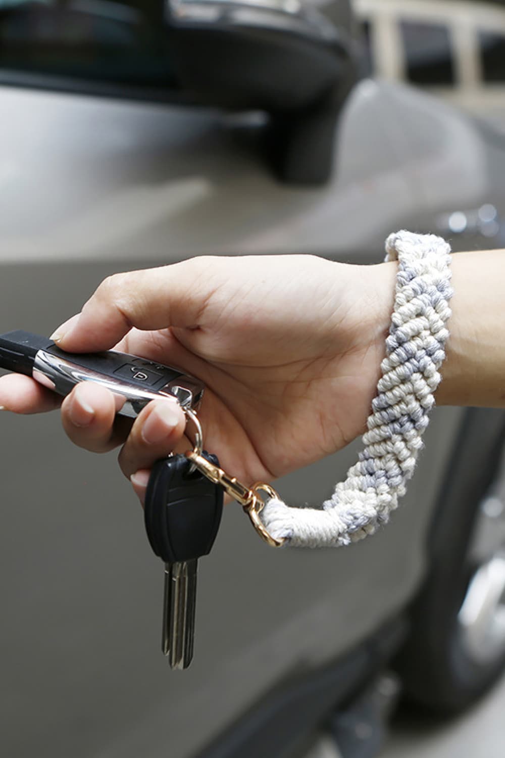 Macrame Wristlet Key Chain