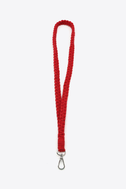 Assorted 2-Pack Hand-Woven Lanyard Keychain