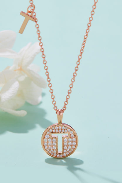 Moissanite K to T  Necklace